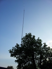 Fiberglasmast von DX-Wire