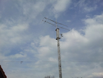 Antennenmast mit Wetterstation