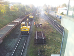 Weichentausch 1:1, deswegen gab es auf dem Rückweg Schienenersatzverkehr